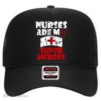 Nurses Are My Super Heroes Funny Cool Gift Hat thumb 0