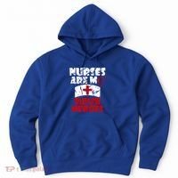 Nurses Are My Super Heroes Funny Cool Gift Hoodie thumb 0