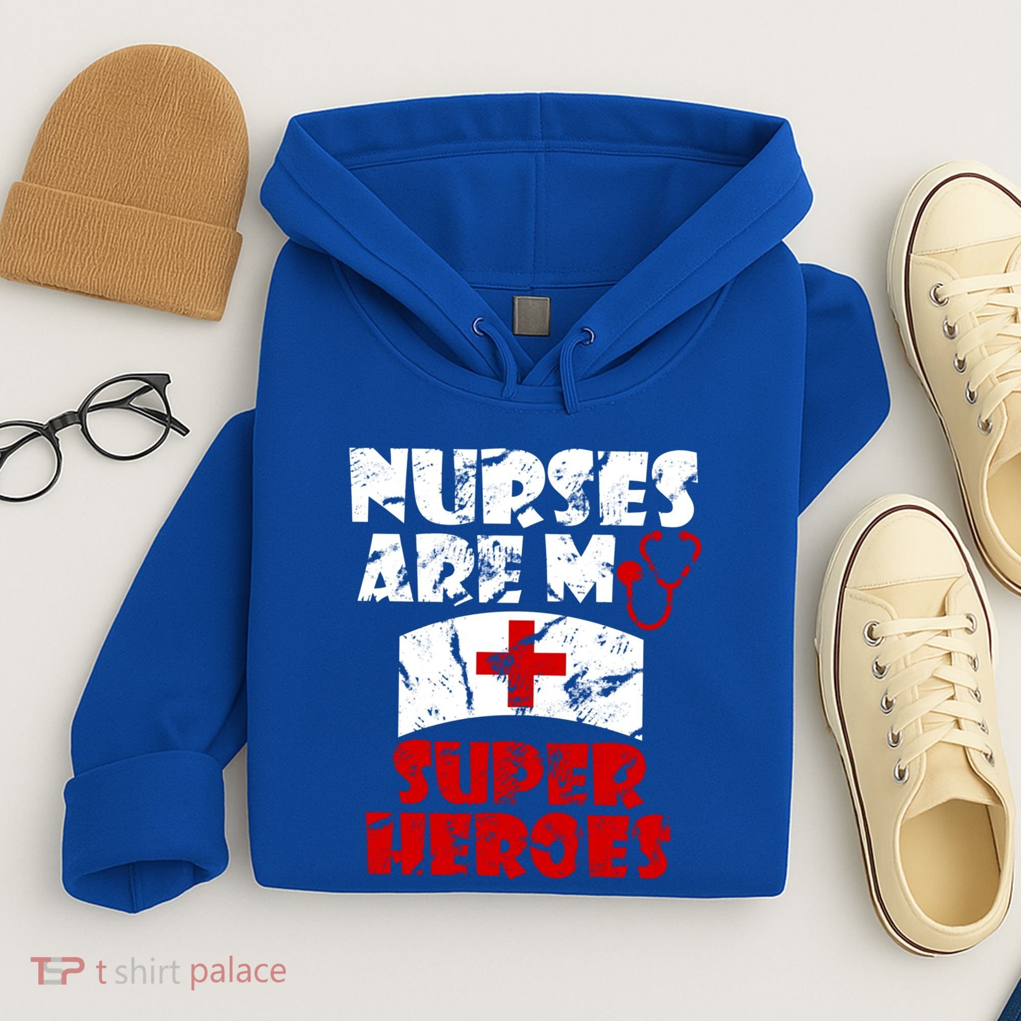 Nurses Are My Super Heroes Funny Cool Gift Hoodie