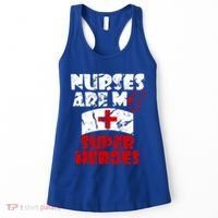 Nurses Are My Super Heroes Funny Cool Gift Women's Tank Top thumb 0