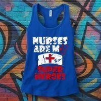 Nurses Are My Super Heroes Funny Cool Gift Women's Tank Top thumb 3
