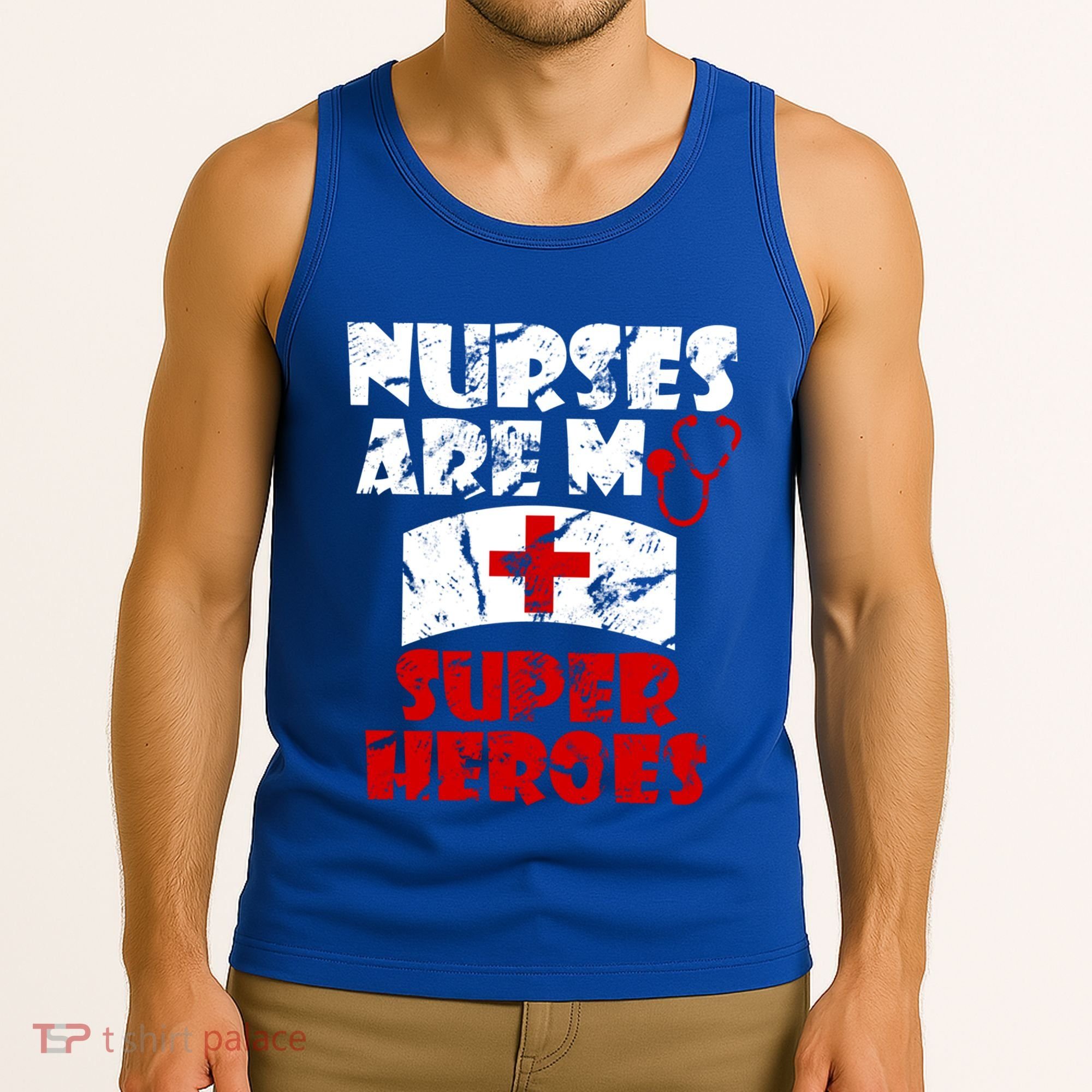 Nurses Are My Super Heroes Funny Cool Gift Tank Top