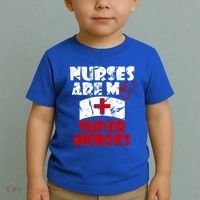 Nurses Are My Super Heroes Funny Cool Gift Toddler T-Shirt thumb 2