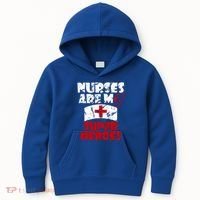 Nurses Are My Super Heroes Funny Cool Gift Kids Hoodie thumb 0