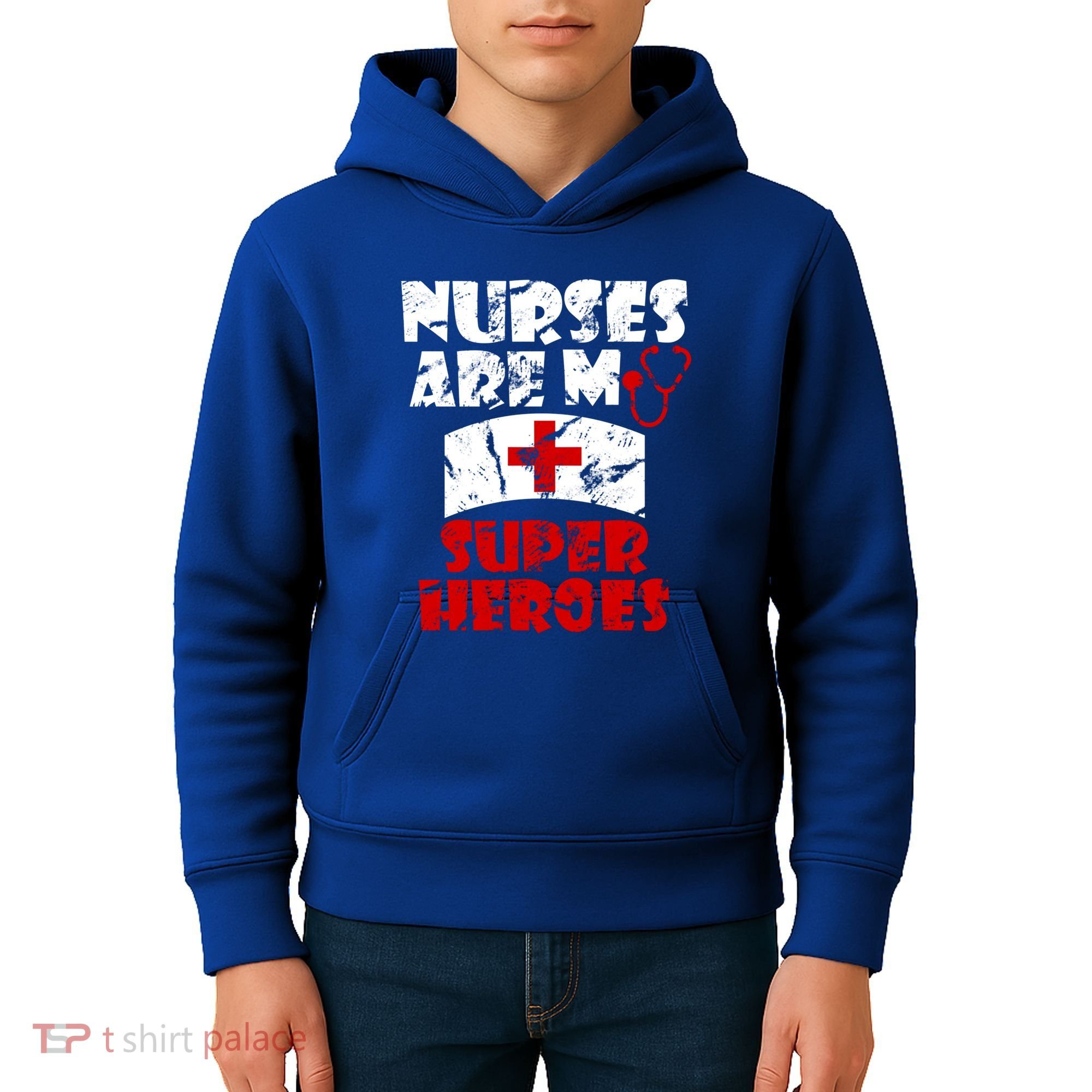 Nurses Are My Super Heroes Funny Cool Gift Kids Hoodie