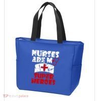 Nurses Are My Super Heroes Funny Cool Gift Tote Bag thumb 3
