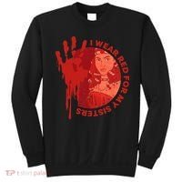Native America Mmiw Awareness I Wear Red For My Sisters Sweatshirt thumb 0