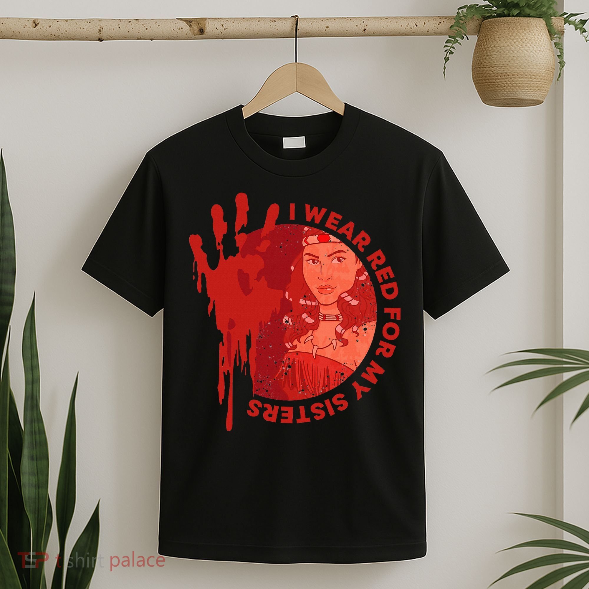 Native America Mmiw Awareness I Wear Red For My Sisters T-Shirt