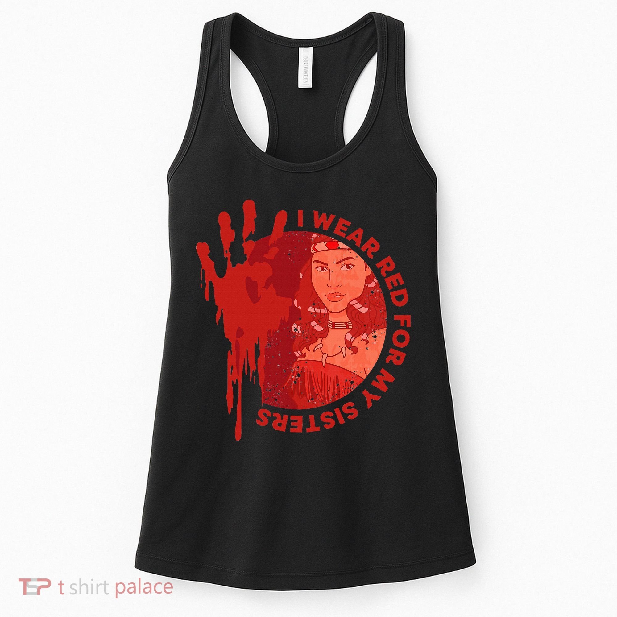 Native America Mmiw Awareness I Wear Red For My Sisters Women's Tank Top