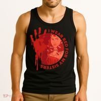 Native America Mmiw Awareness I Wear Red For My Sisters Tank Top thumb 3