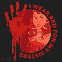 Native America Mmiw Awareness I Wear Red For My Sisters Golf Towel thumb 3