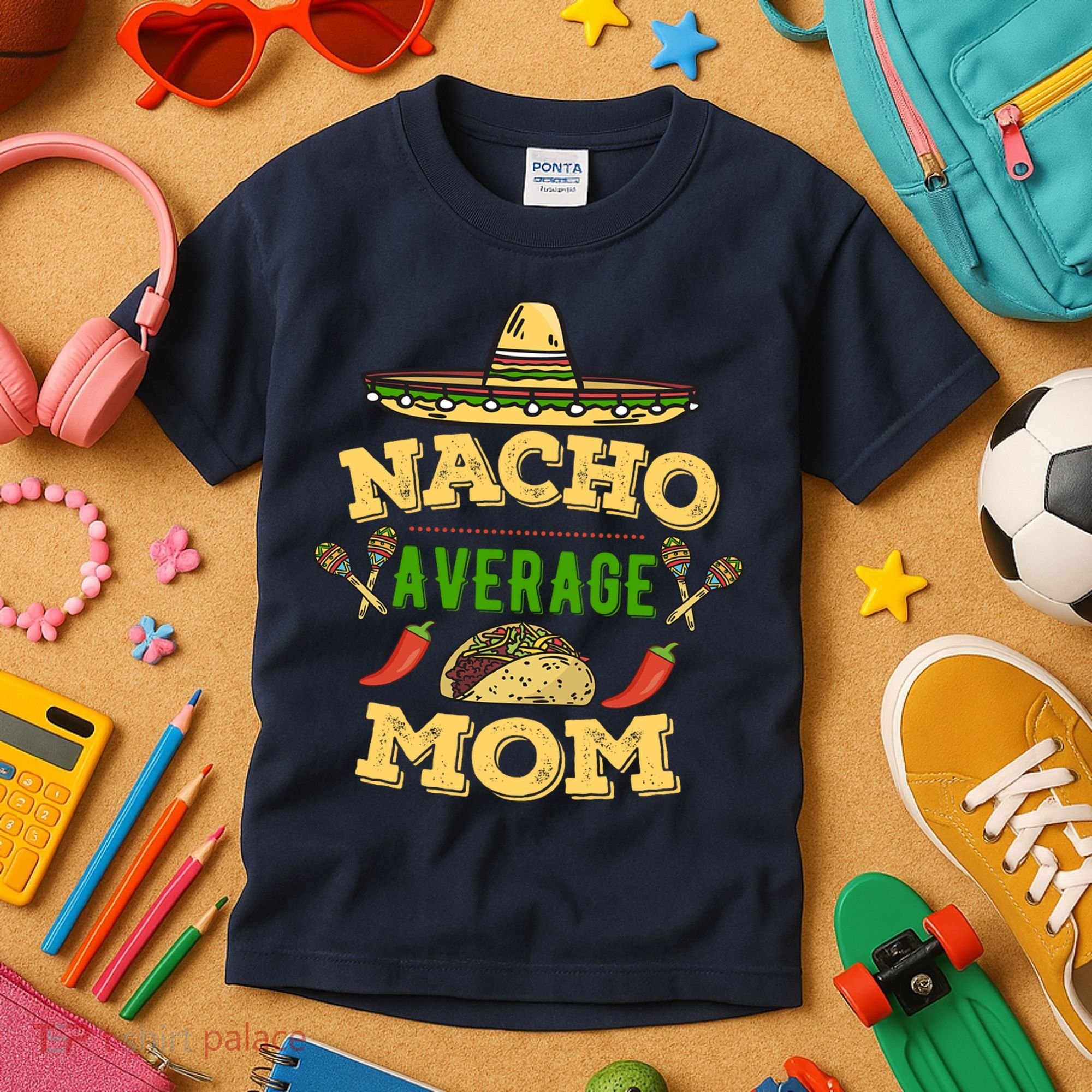 Nacho Average Mom Cinco De Mayo Gift Kids T-Shirt