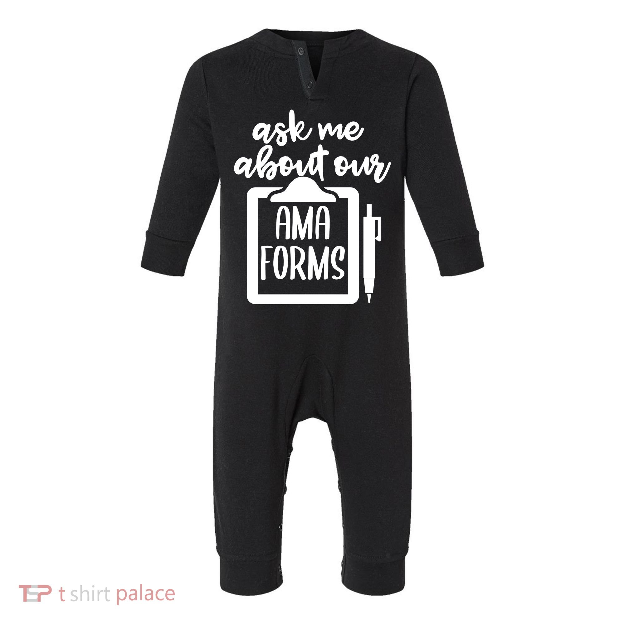 Nurse Ask Me About Ama Forms Infant Fleece One Piece