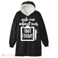 Nurse Ask Me About Ama Forms Hooded Wearable Blanket thumb 0