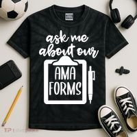 Nurse Ask Me About Ama Forms Kids Tie-Dye T-Shirt thumb 2