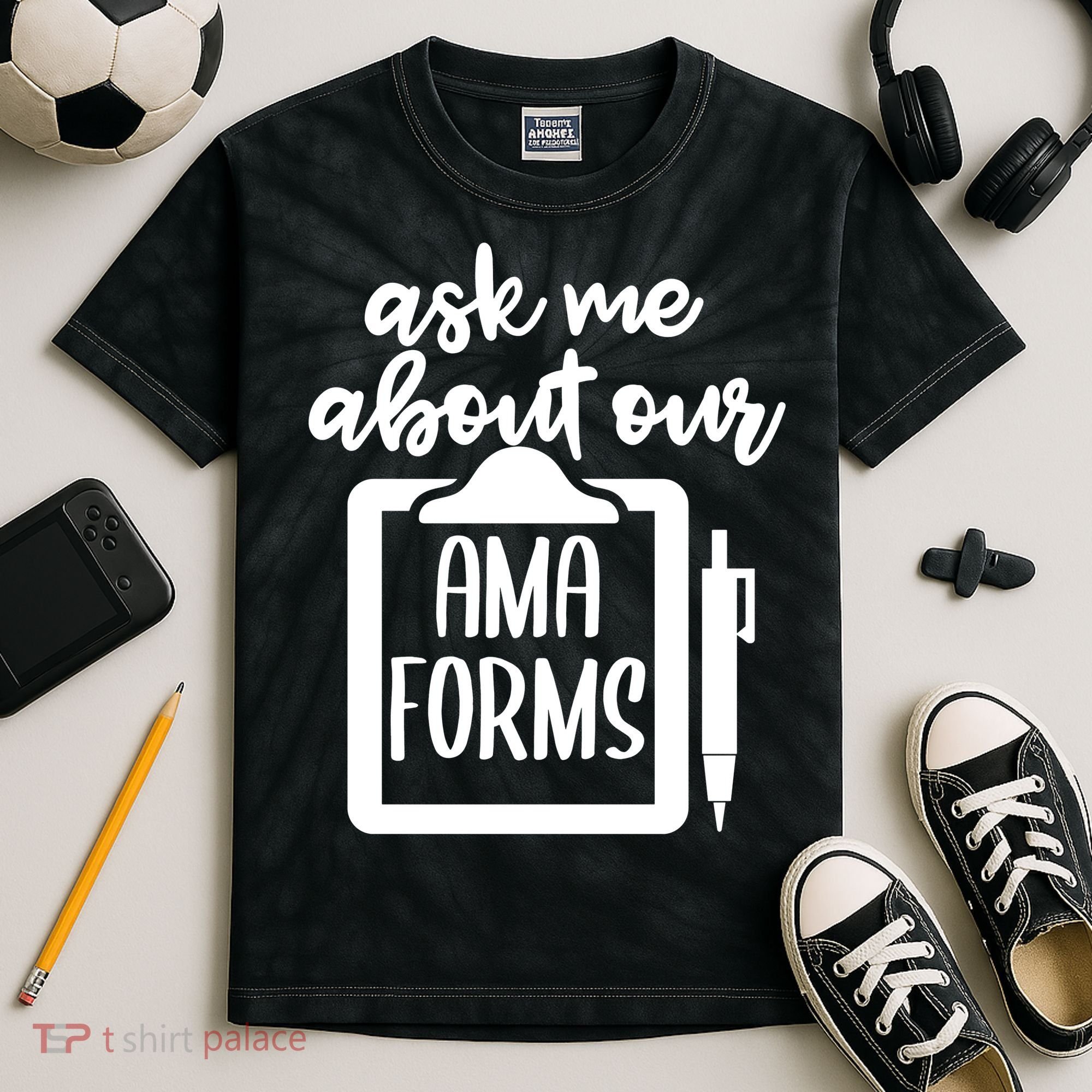 Nurse Ask Me About Ama Forms Kids Tie-Dye T-Shirt
