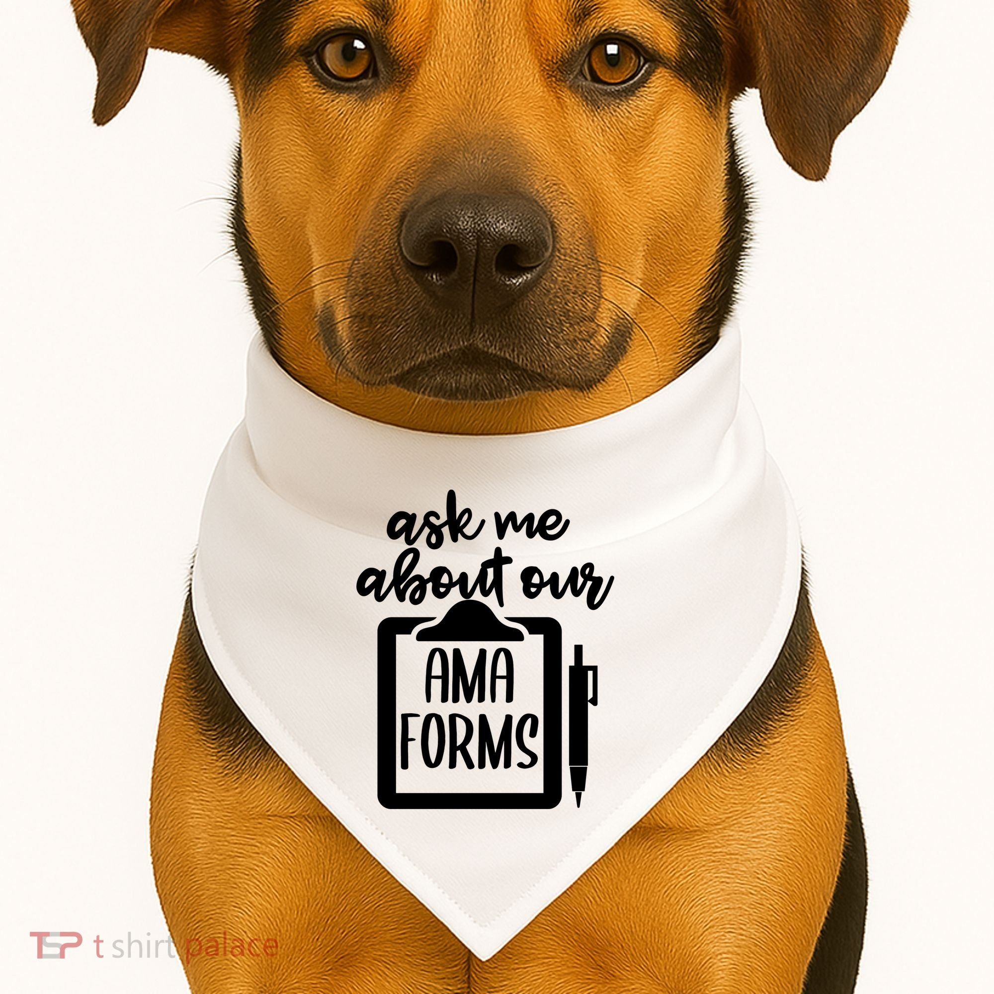 Nurse Ask Me About Ama Forms USA-Made Doggie Bandana