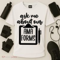 Nurse Ask Me About Ama Forms Cooling Performance Crew T-Shirt thumb 3