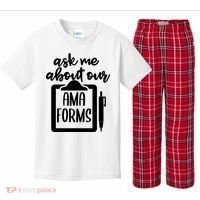 Nurse Ask Me About Ama Forms Kids Plaid Pajama Set thumb 0