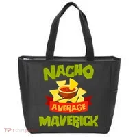 NACHO AVERAGE MAVERICK Funny Birthday Personalized Name Gift Tote Bag thumb 0