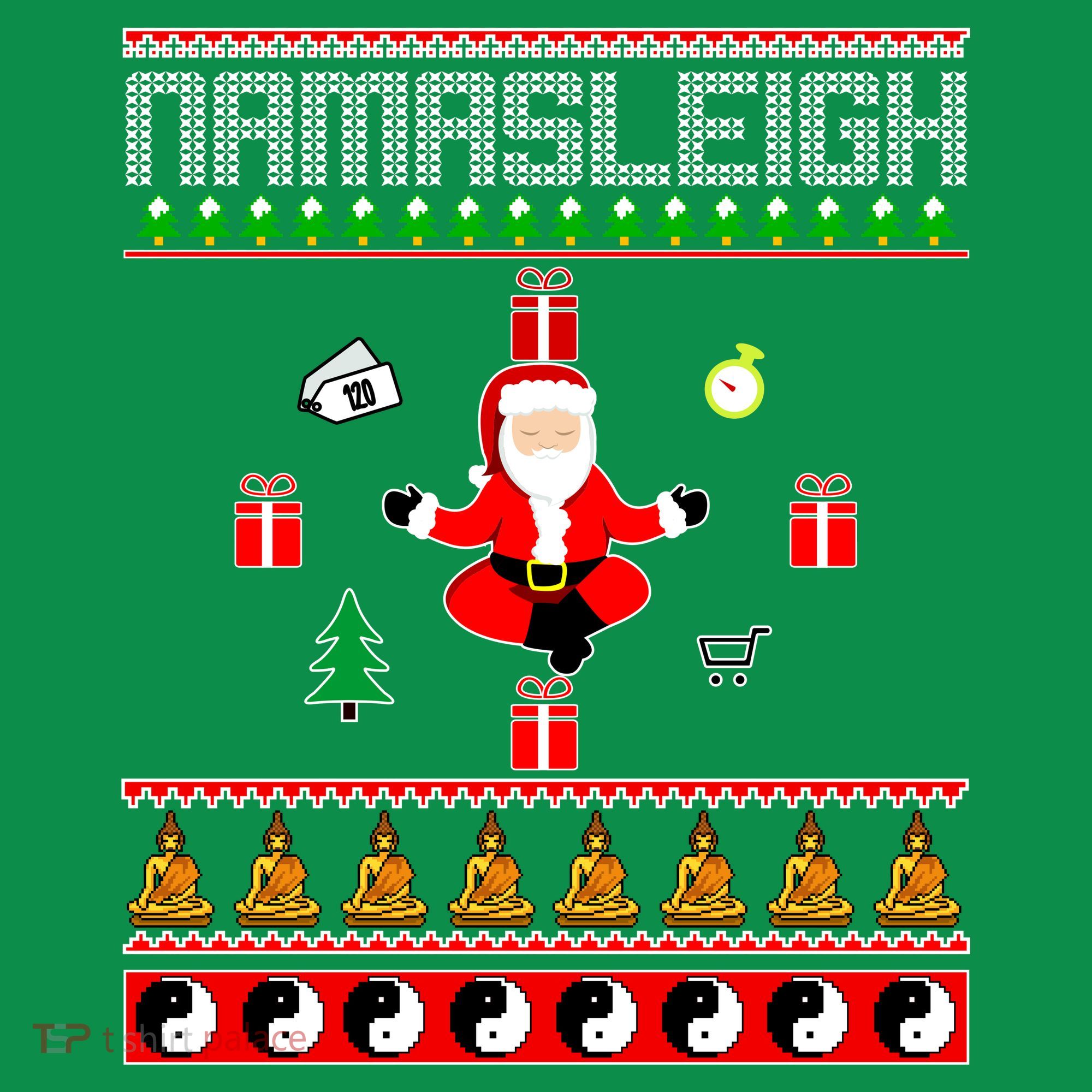 Namasleigh Ugly Christmas Long Sleeve Shirt