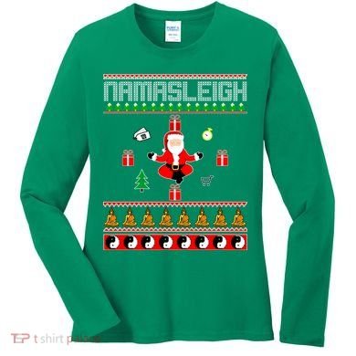 Namasleigh Ugly Christmas Women's Long Sleeve Shirt