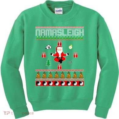 Namasleigh Ugly Christmas Kids Sweatshirt