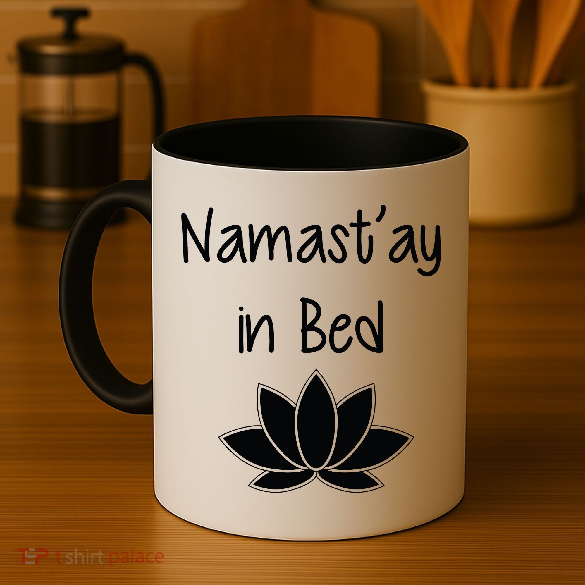 Namastay In Bed Coffee Mug