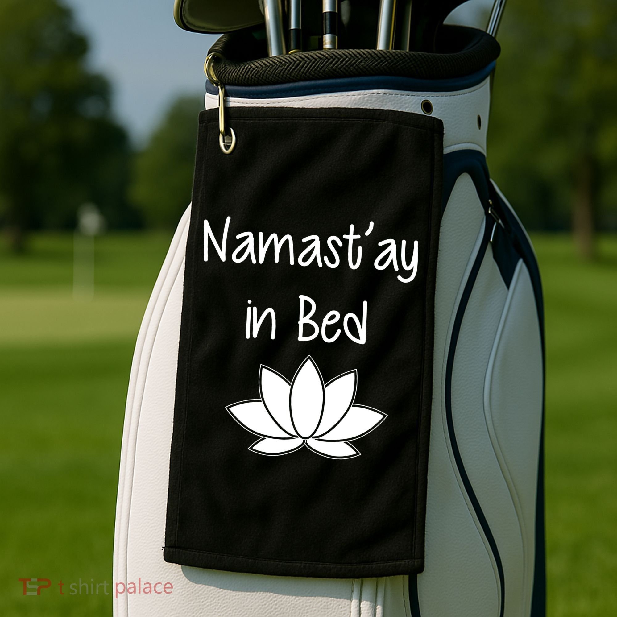 Namastay In Bed Golf Towel