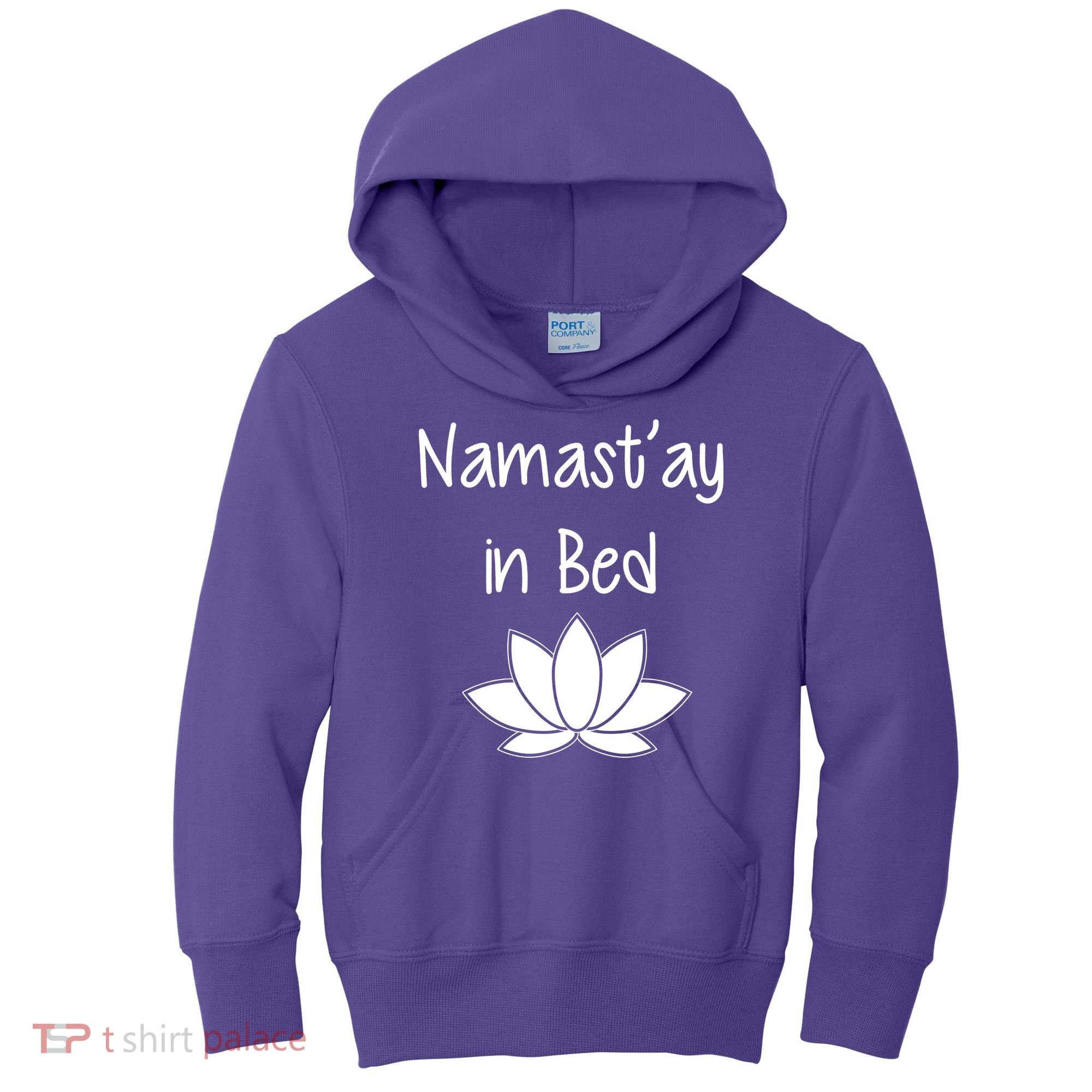 Namastay In Bed Kids Hoodie
