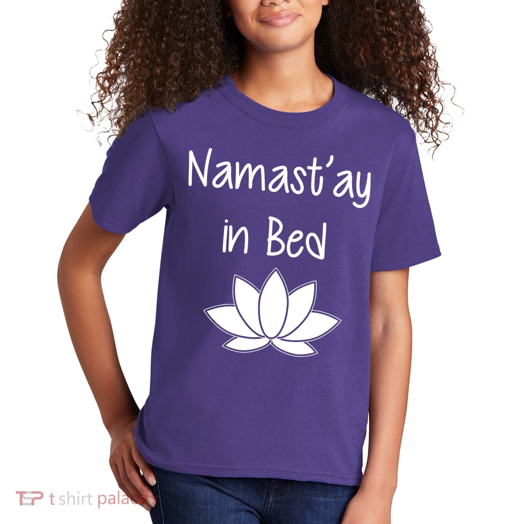 Namastay In Bed Kids T-Shirt