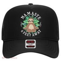 Namaste 6 Feet Away Meditating Sloth Hat thumb 0