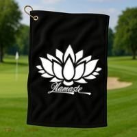 Namaste Lotus Golf Towel thumb 1