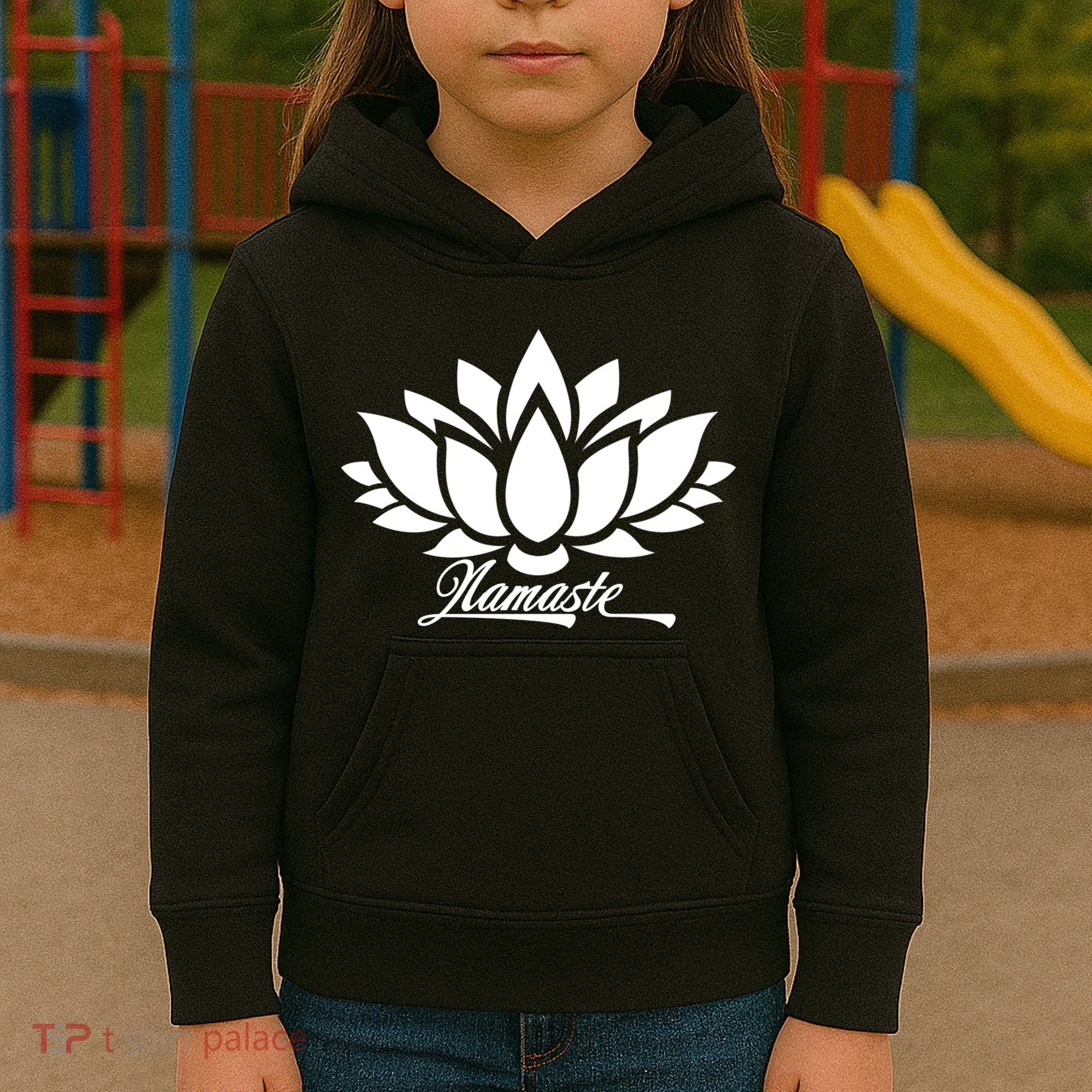 Namaste Lotus Kids Hoodie