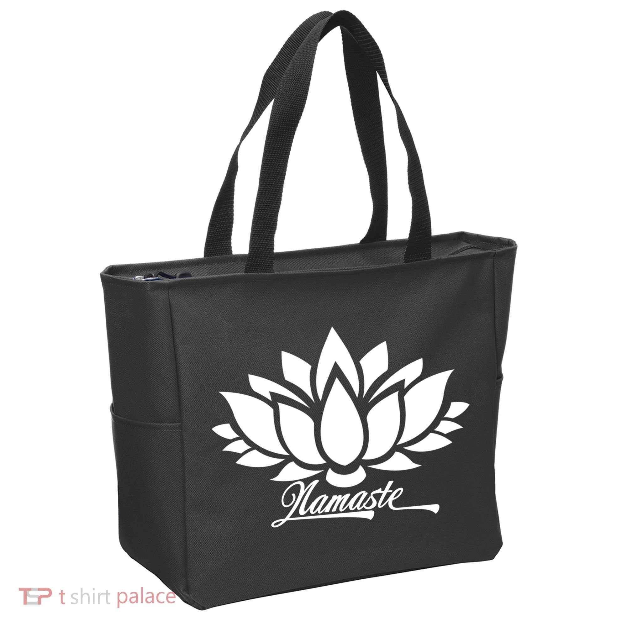 Namaste Lotus Tote Bag