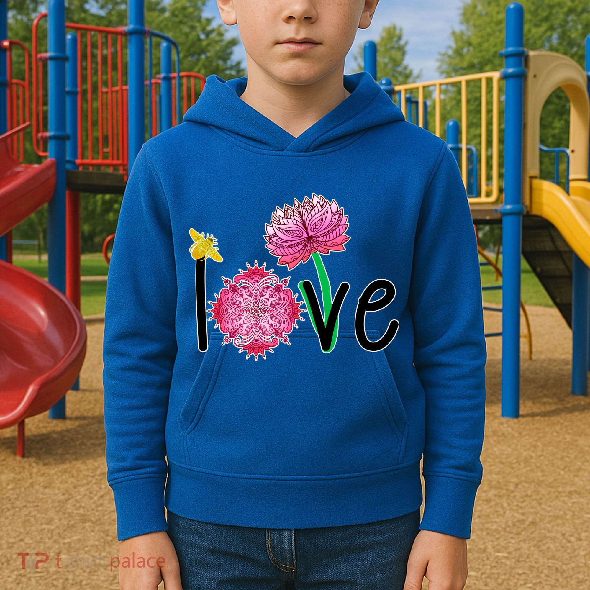 Namaste Love Bee Kids Hoodie