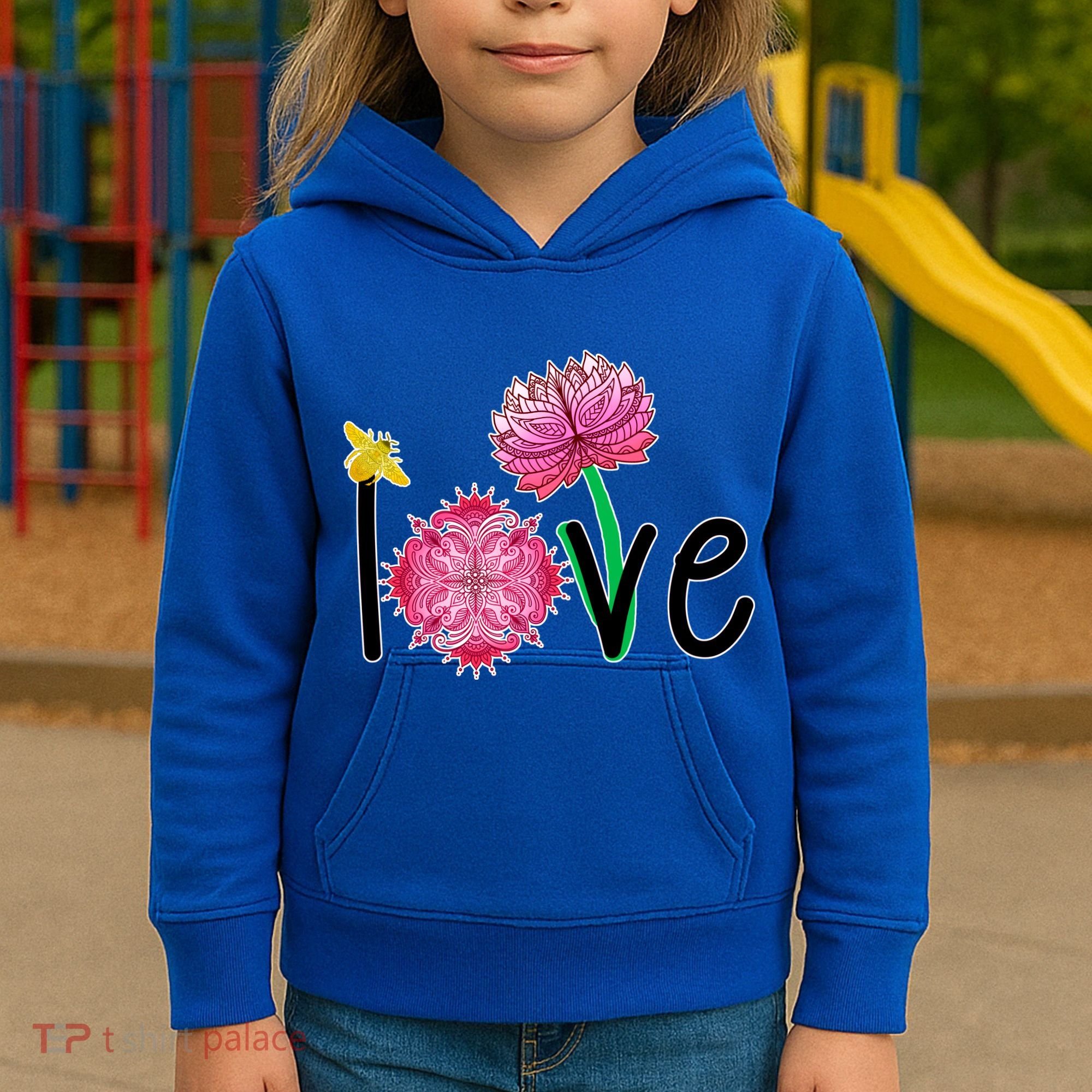 Namaste Love Bee Kids Hoodie
