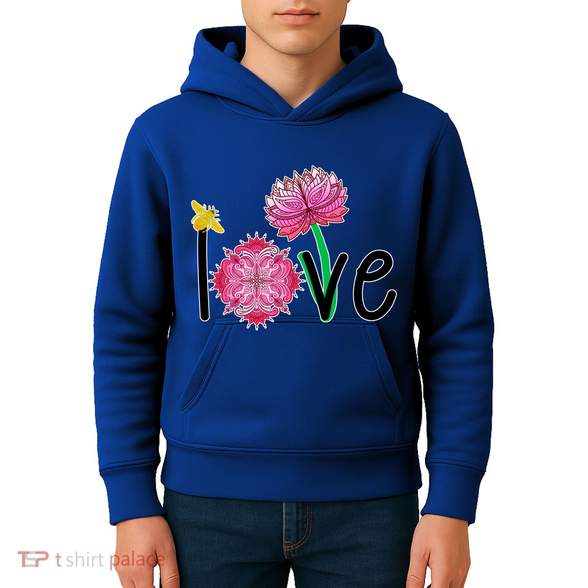 Namaste Love Bee Kids Hoodie