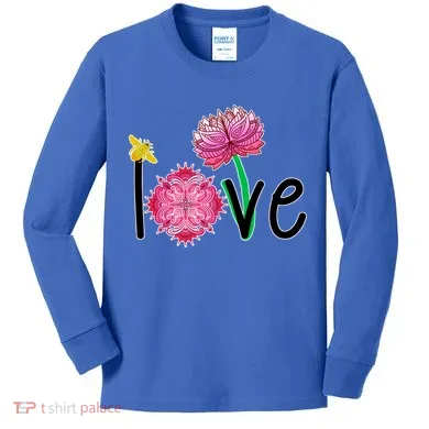 Namaste Love Bee Kids Long Sleeve Shirt