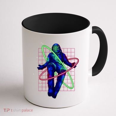 Neon Astronaut Coffee Mug back