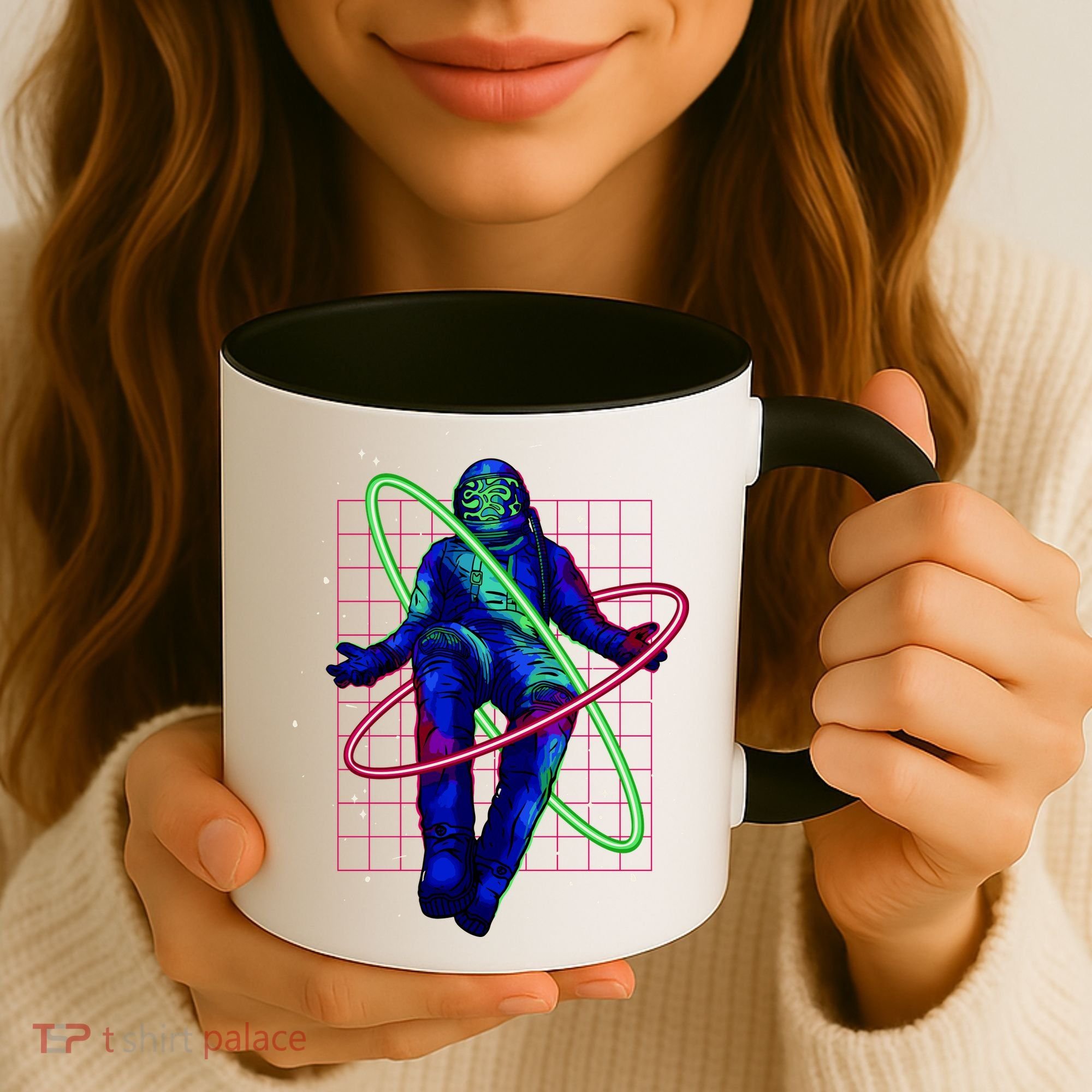 Neon Astronaut Coffee Mug
