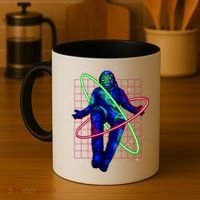 Neon Astronaut Coffee Mug thumb 4
