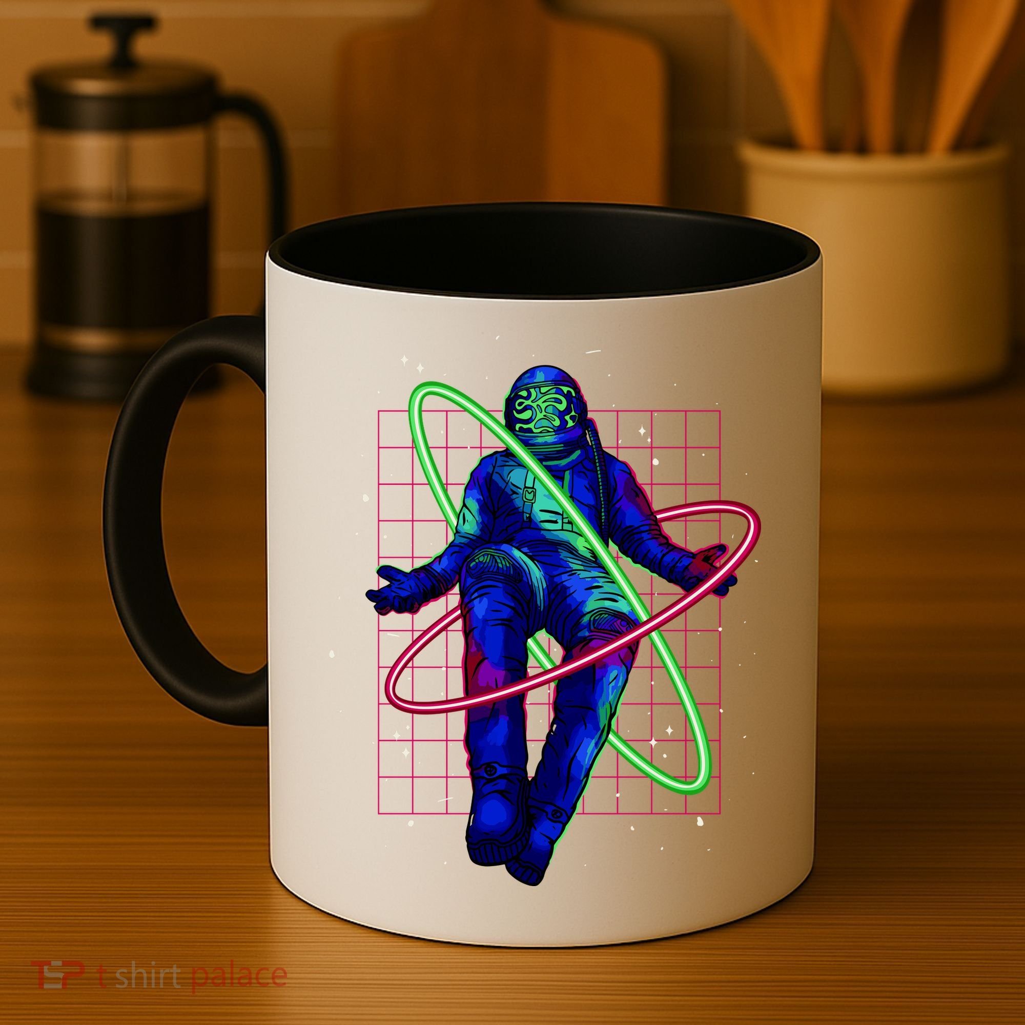 Neon Astronaut Coffee Mug