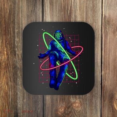 Neon Astronaut Coaster