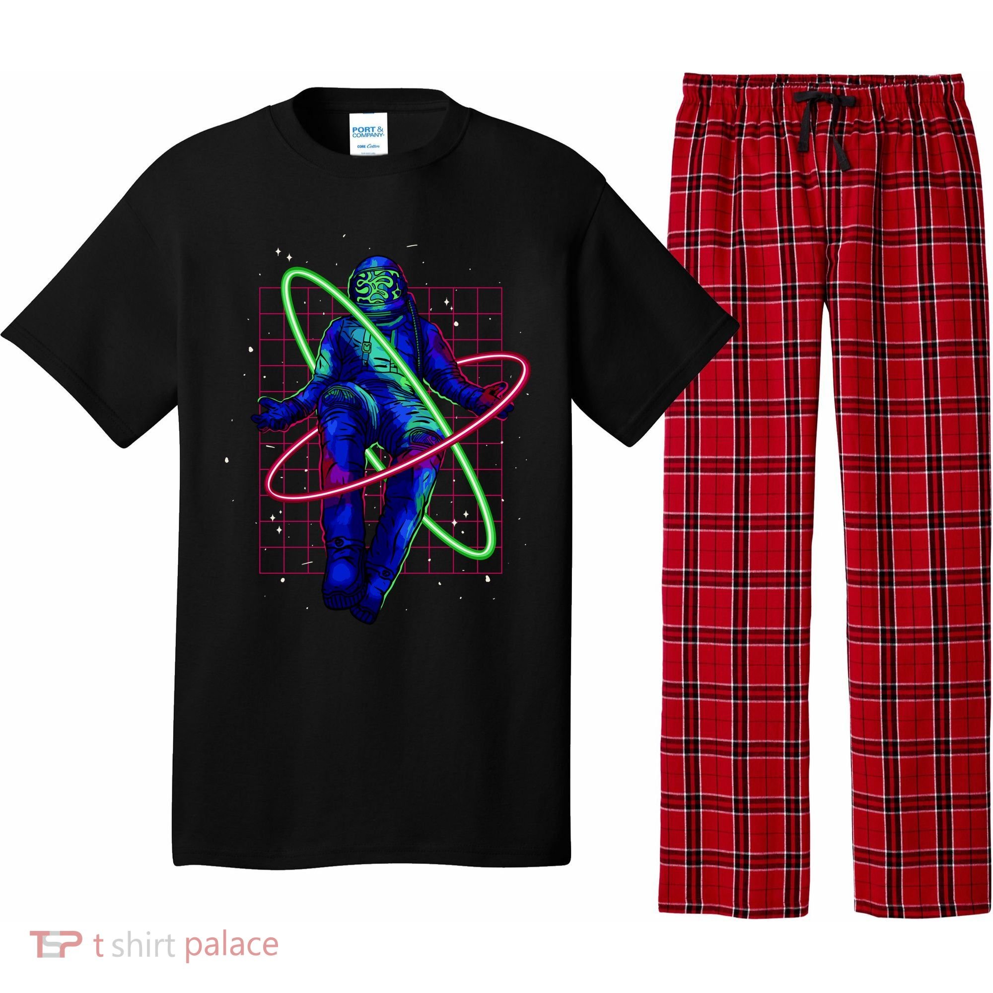 Neon Astronaut Pajama Set