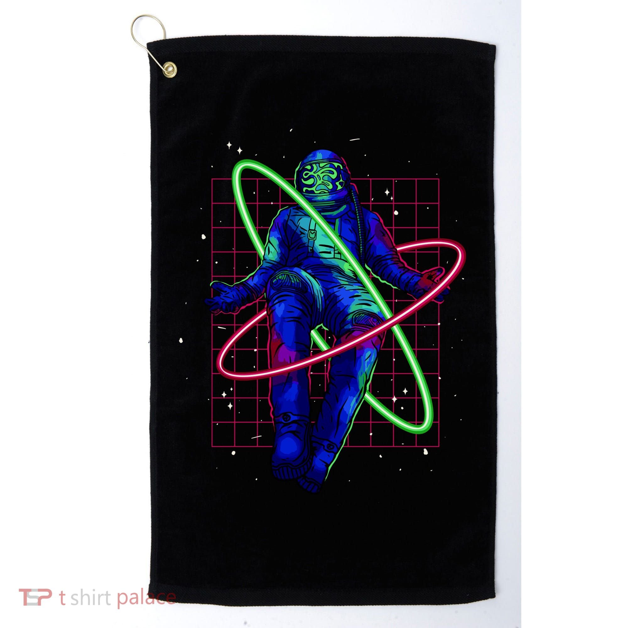 Neon Astronaut Golf Towel