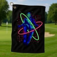 Neon Astronaut Golf Towel thumb 1