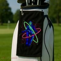Neon Astronaut Golf Towel thumb 2