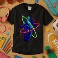 Neon Astronaut Kids T-Shirt thumb 3
