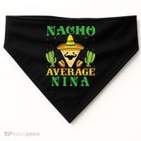 Nacho Average Nina Mexican Cinco De Mayo USA-Made Doggie Bandana thumb 0